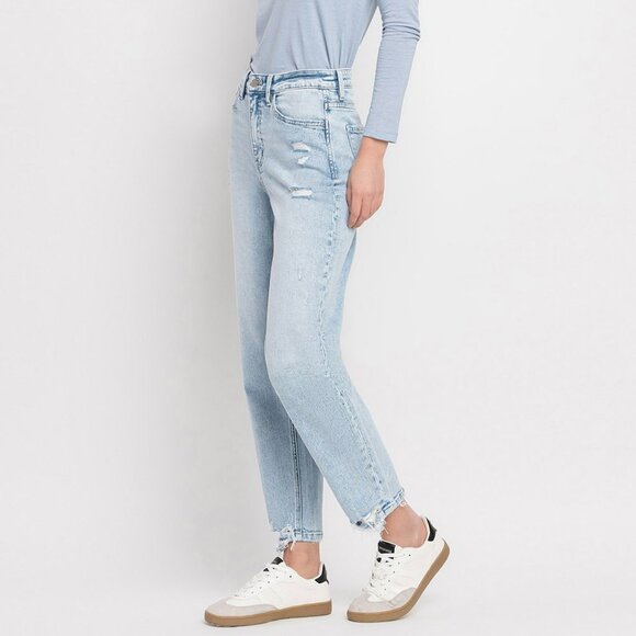 NWT Flying Monkey Super High Rise Barrel Leg Jeans - Picture 9 of 11